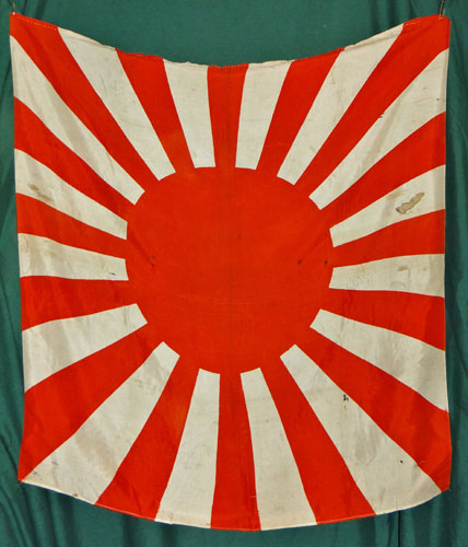 Japanese WW II Silk Rising Sun Flag