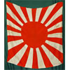 Japanese WW II Silk Rising Sun Flag