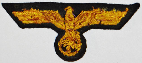 Hand Embroidered Kriegsmarine Officer & NCO Breast Eagle