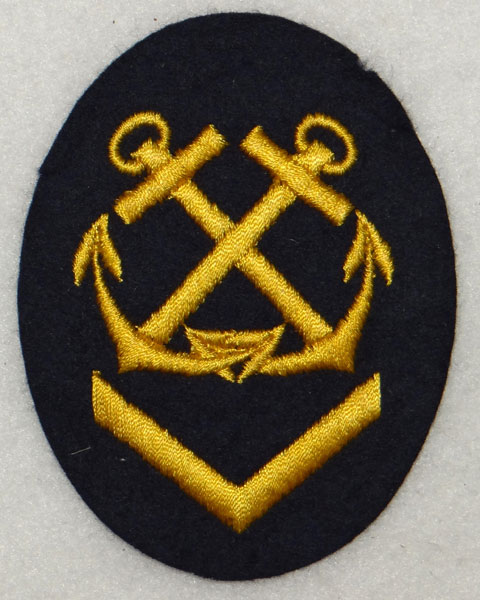 Kriegsmarine NCO Helmsman/Coxswain Career Sleeve Insignia