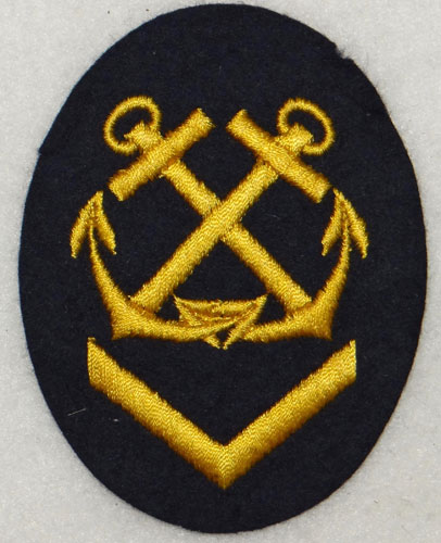 Kriegsmarine NCO Helmsman/Coxswain Career Sleeve Insignia