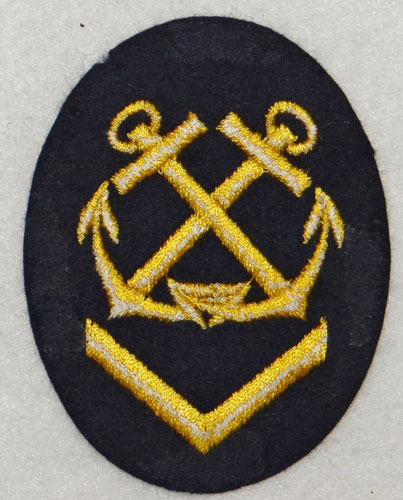 Kriegsmarine NCO Helmsman/Coxswain Career Sleeve Insignia