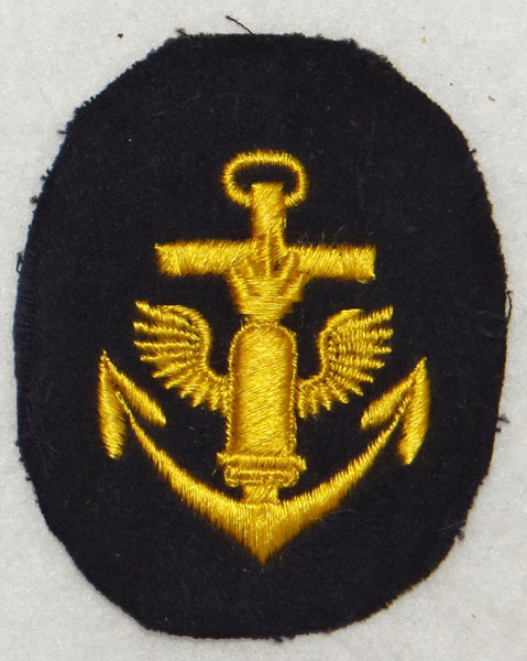 Kriegsmarine NCO Coastal Artillery Career Sleeve Insignia