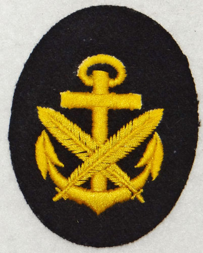 Kriegsmarine NCO Clerical Career Sleeve Insignia