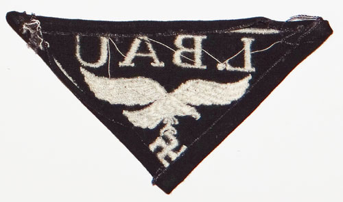 Luftwaffe "BAU-L" Civilian Construction Personnel Cloth Insignia