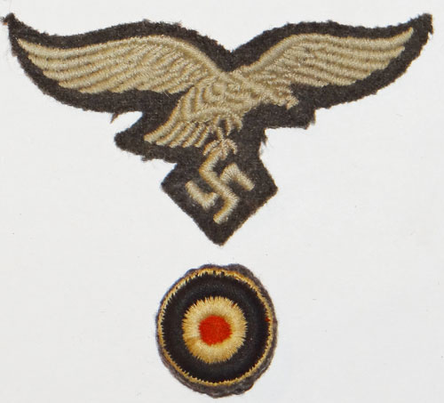 Luftwaffe Cloth Field Cap Insignia SET