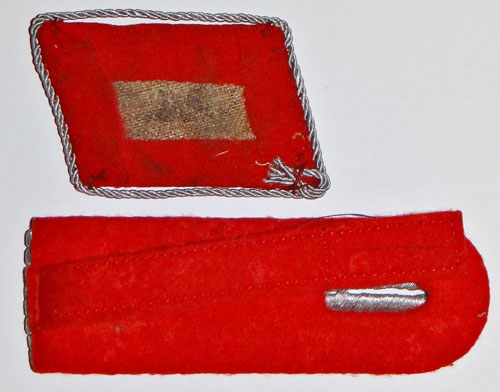 Luftwaffe Leutnant of Flak Collar Tab & Board Set