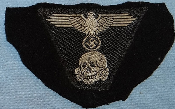 "CUT OFF" WSS Panzer Cloth Cap Insignia