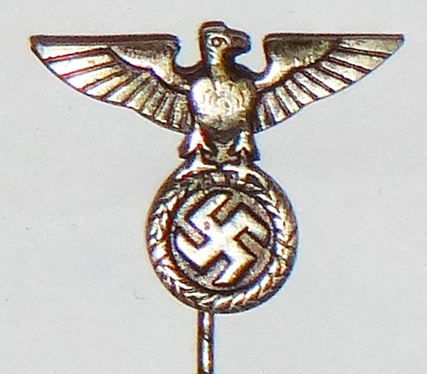 1st Pattern National Eagle & Swastika Stick Pin