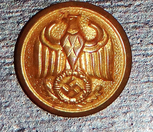 Eastern People Government Officials GOLD Tunic Button