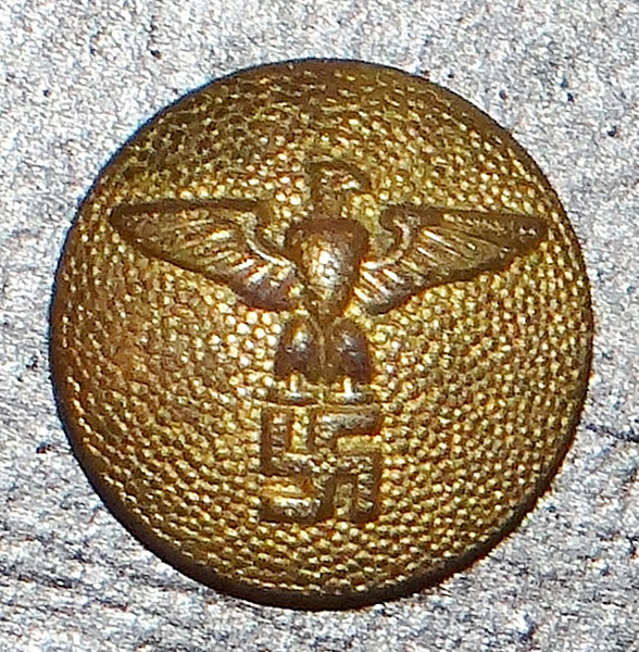 GOLD Political Leader Tunic Button