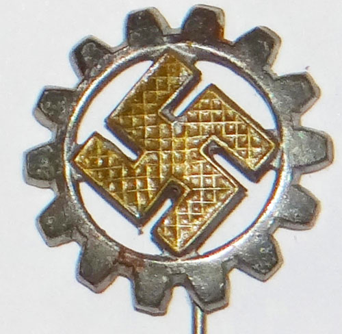 Gold Swastika DAF Membership Stick Pin