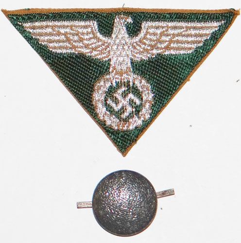 SA "Lagermutze" Cloth Cap Eagle with Pebbled Button