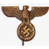 Bronze Eagle and Swastika Stick Pin