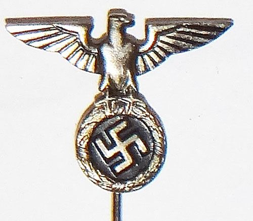 Early 1st Pattern National Eagle & Swastika Stick Pin