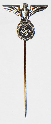 Early 1st Pattern National Eagle & Swastika Stick Pin