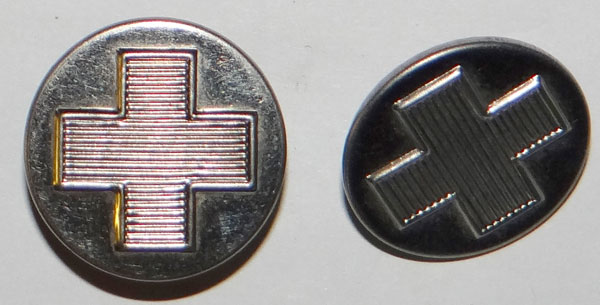 RED CROSS Tunic Buttons