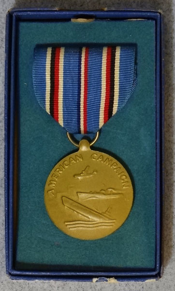 U.S. Marine Corps Boxed WW II "American Campaign" Medal