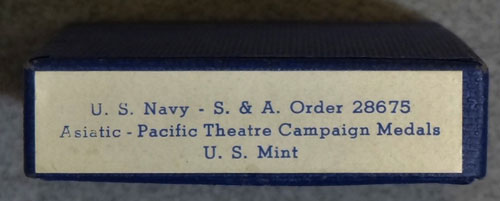 U.S. Navy Boxed WW II "Asiatic-Pacific" Campaign Medal