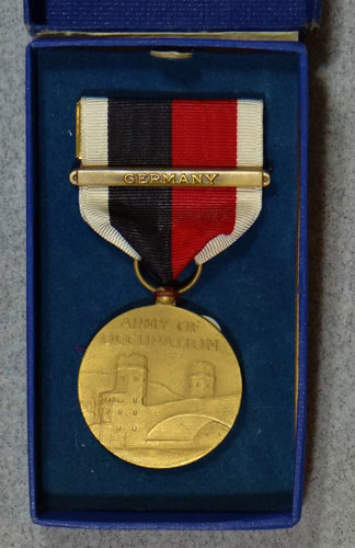 Boxed WW II "Army of Occupation" Medal with Germany Bar