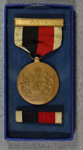 Boxed "U.S.M.C. Occupation Medal" with ASIA Bar