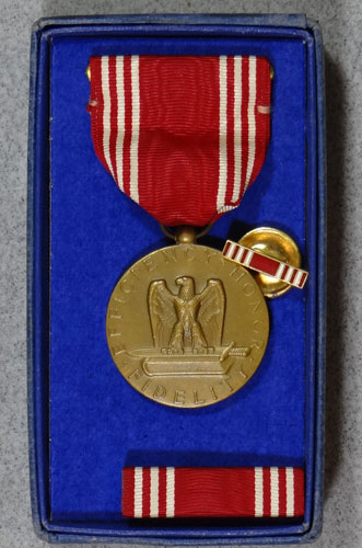 Boxed WW II "Army Good Conduct" Medal