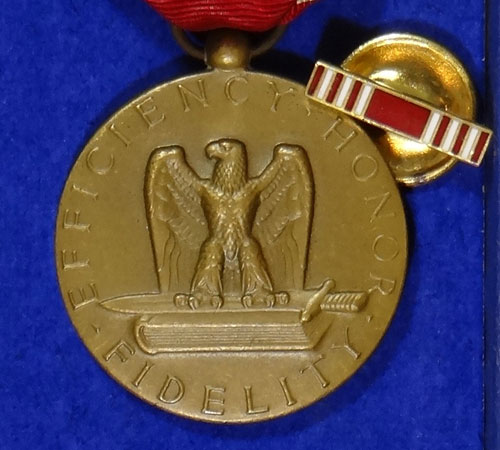 Boxed WW II "Army Good Conduct" Medal