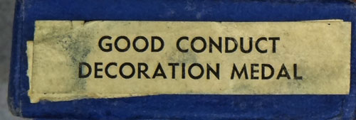 Boxed WW II "Army Good Conduct" Medal