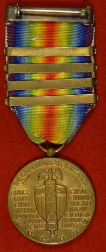 WW I "Victory" Medal with Four Bars