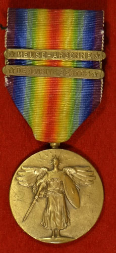 <empty>WW I "Victory" Medal with Two Bars