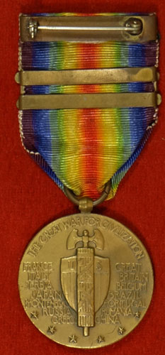 <empty>WW I "Victory" Medal with Two Bars