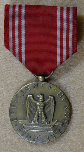 Numbered WW II "U.S. Army Good Conduct" Medal