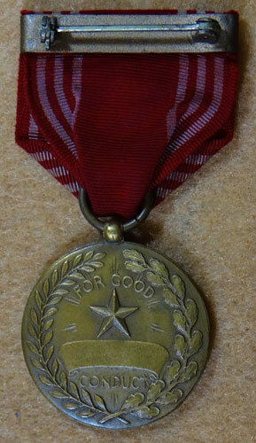 Numbered WW II "U.S. Army Good Conduct" Medal