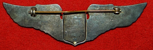 WW II "Juarez" 3 Inch Pin Back Pilot Wing