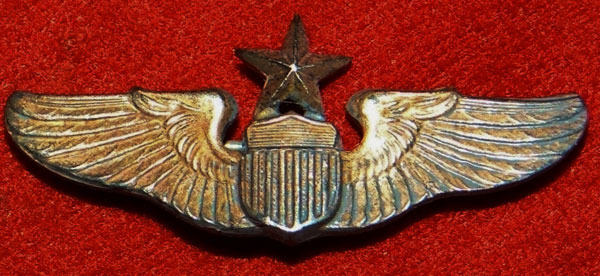 WW II "Senior Pilot" 1-1/2 Inch Pin Back Wing