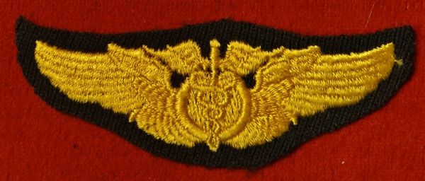 WW II Cloth 3 inch 1943 "Flight Surgeon" Wing