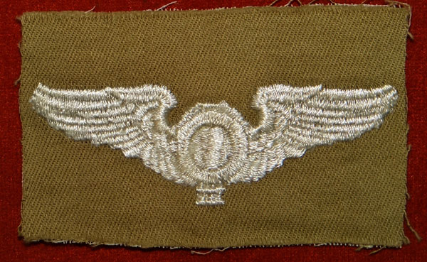 WW II Cloth 3 inch "Balloon Observer" Wing