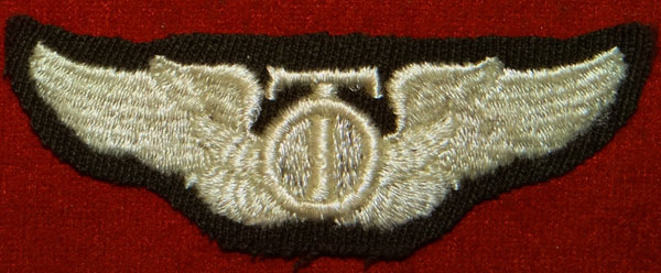 WW II Cloth 3 inch "TECHNICAL OBSERVER" Wing