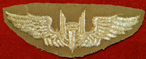 WW II Cloth 3 inch "AERIAL GUNNER" Wing