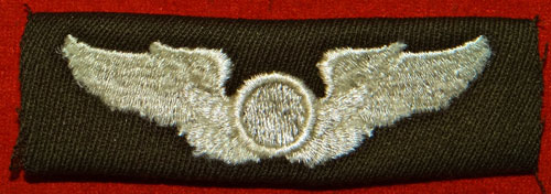 WW II Cloth 3 inch "OBSERVER" Wing