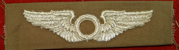 WW II Cloth 3 inch "OBSERVER" Wing