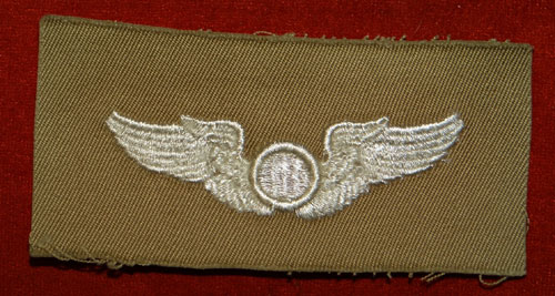 WW II Cloth 3 inch "OBSERVER" Wing