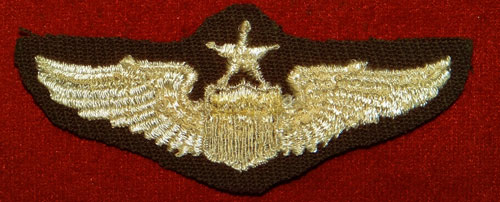 WW II Cloth 3 inch "SENIOR PILOT" Wing