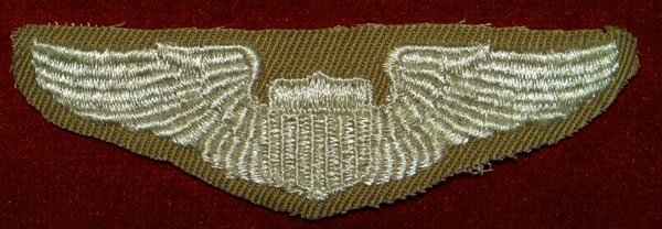 WW II Cloth 3 inch "PILOT" Wing