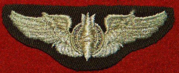 WW II Cloth 3 inch "BOMBARDIER" Wing