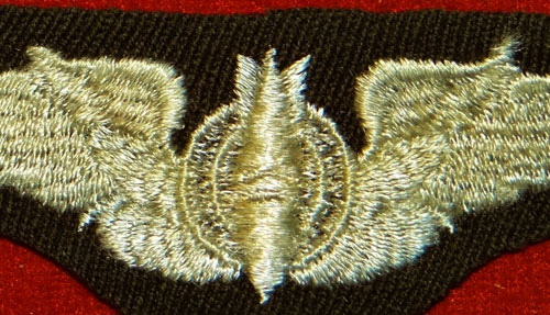 WW II Cloth 3 inch "BOMBARDIER" Wing