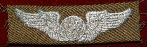 WW II Cloth 3 inch "AIRCREW" Wing