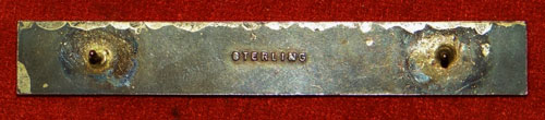 Sterling Clutch Back "EXPERT INFANTRYMAN" Badge