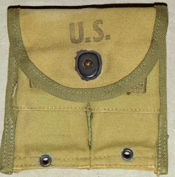 U.S. WW II M-43/44 M-1 Carbine & M-1 Garand Clip Pouch