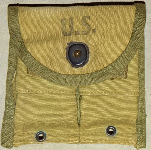 U.S. WW II M-43/44 M-1 Carbine & M-1 Garand Clip Pouch